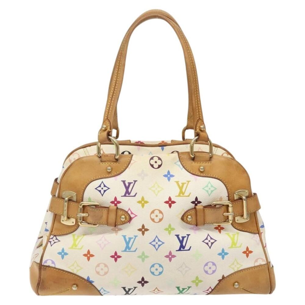 Louis Vuitton Monogram Multicolor Claudia Handbag White